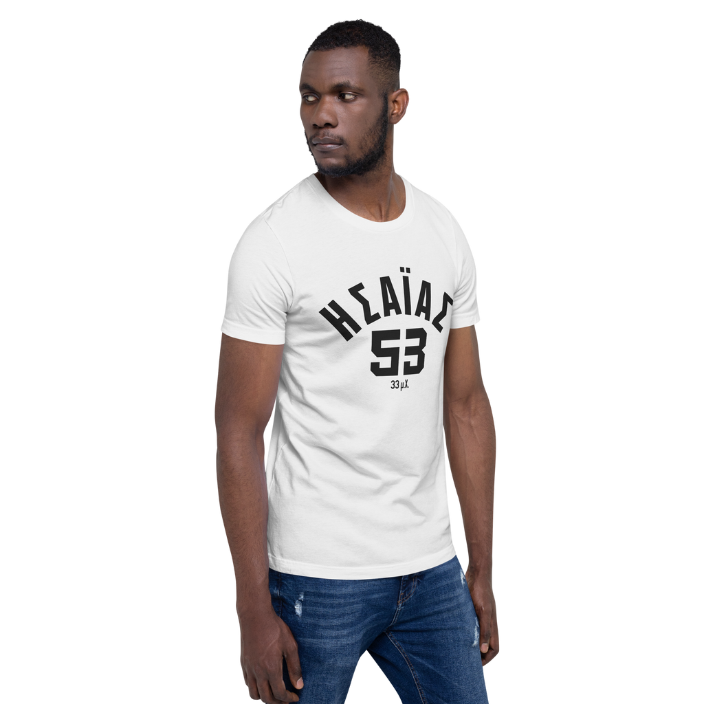 Isaiah Established 33 AD Unisex t-shirt