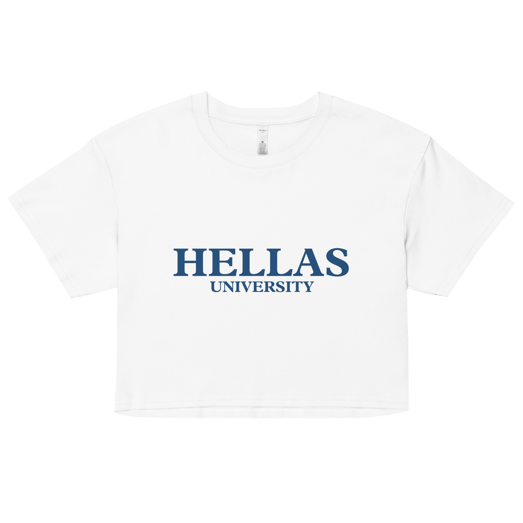 Hellas University Women’s crop top