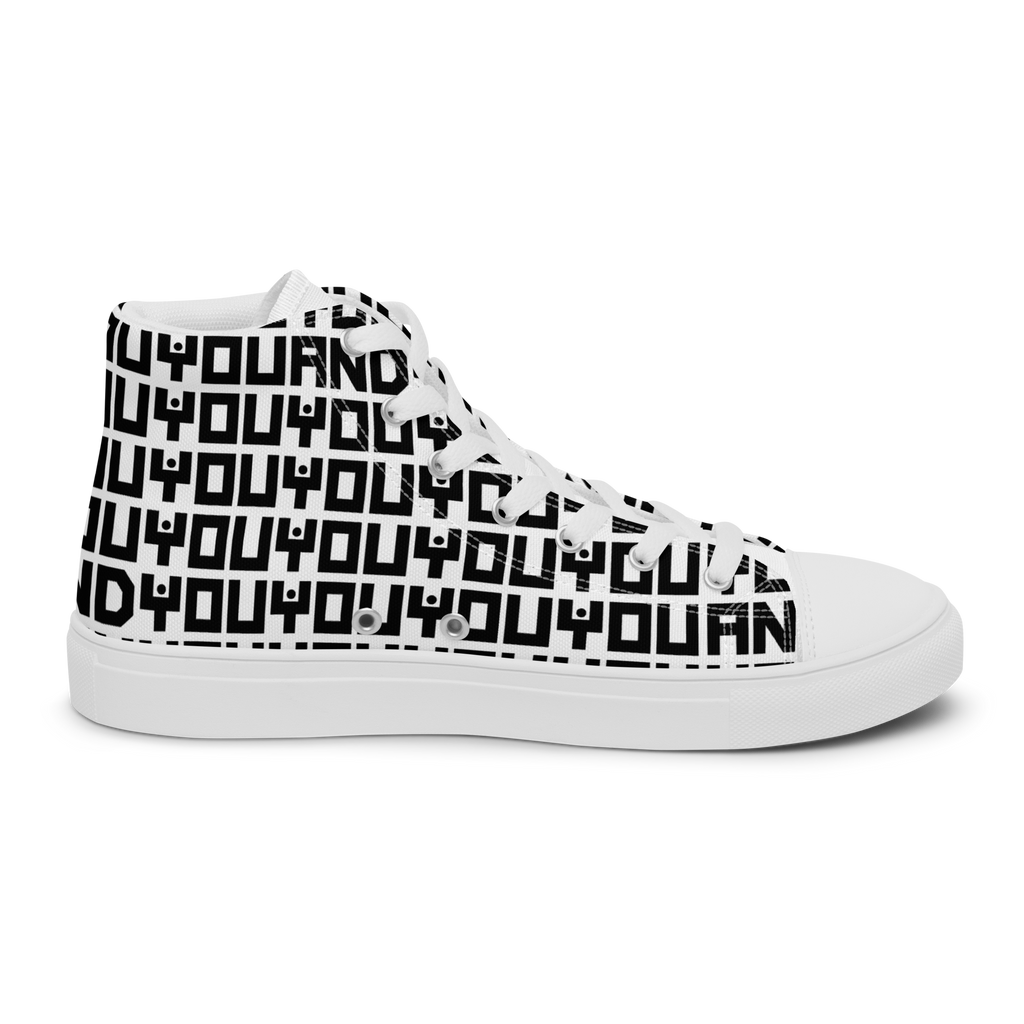 Jesus Loves Everyone Women’s high top canvas shoes