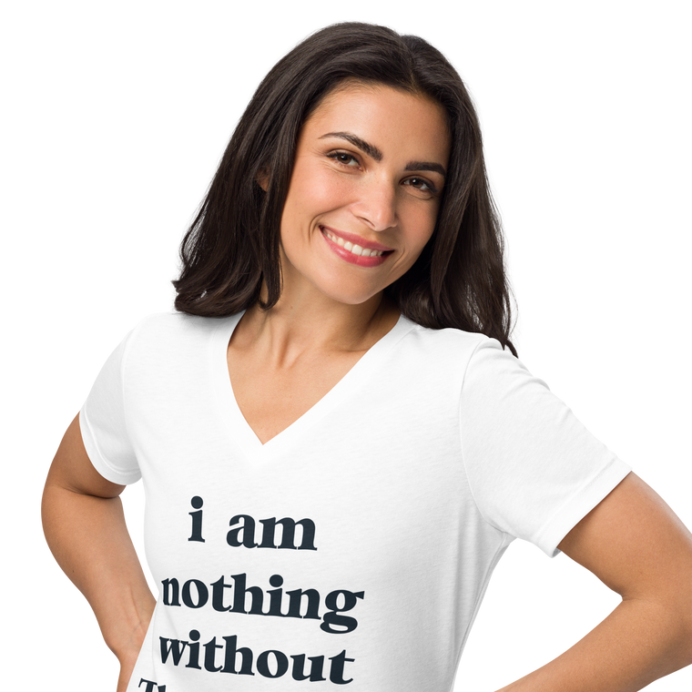 The I Am Women’s relaxed v-neck t-shirt