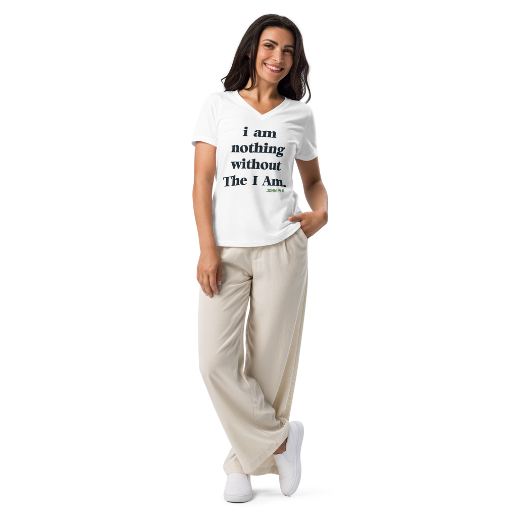 The I Am Women’s relaxed v-neck t-shirt