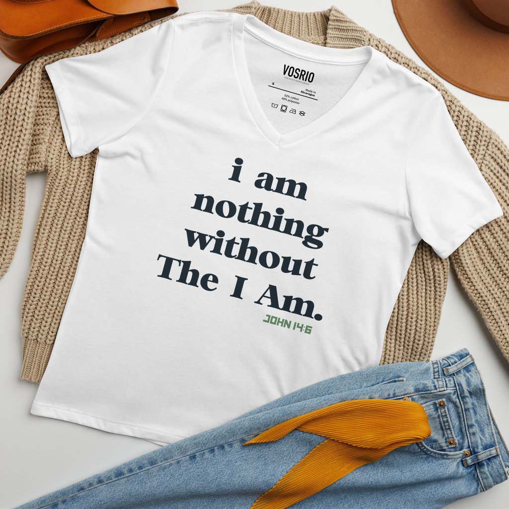 The I Am Women’s relaxed v-neck t-shirt