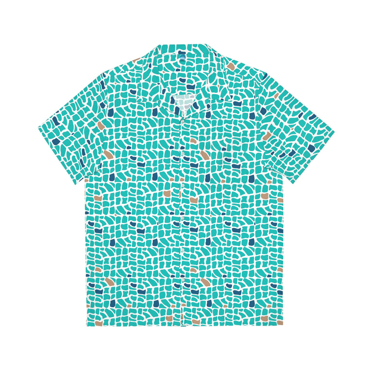 Mykonos Walk Men's Hawaiian Shirt