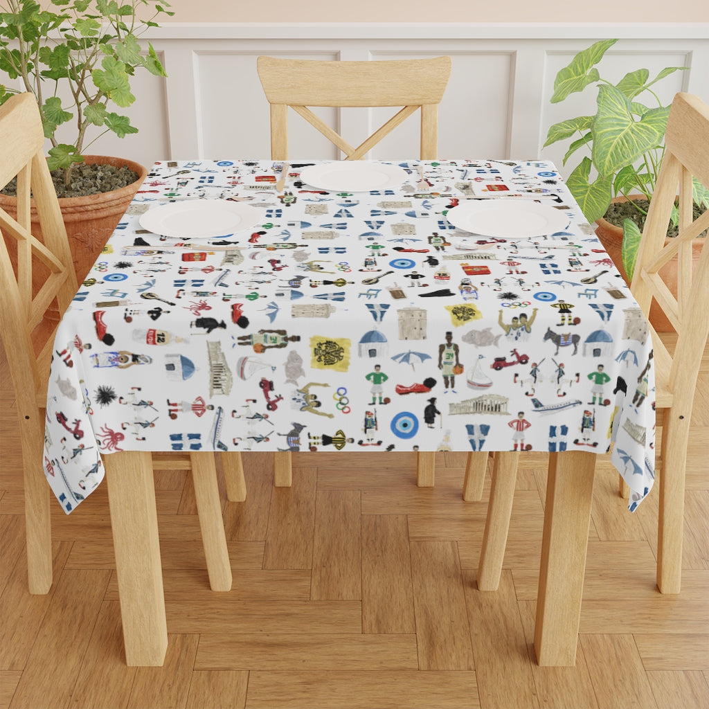 So You're Greek Table Cloth