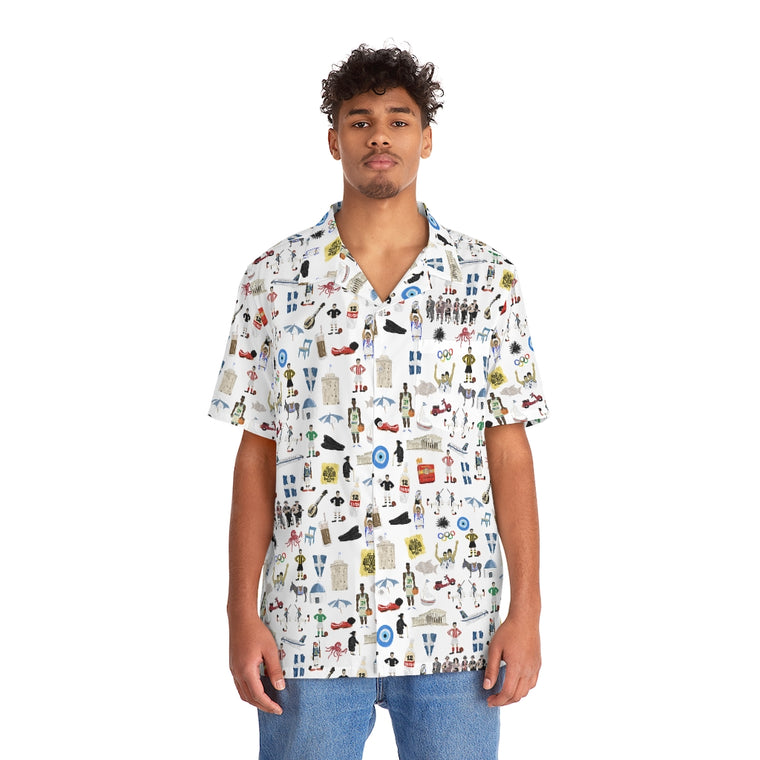 So You're Greek Men's Hawaiian Shirt