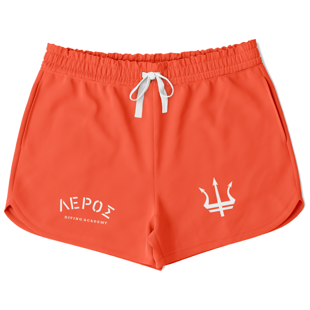 Leros Diving Academy 1991 Women's Loose Shorts Orange