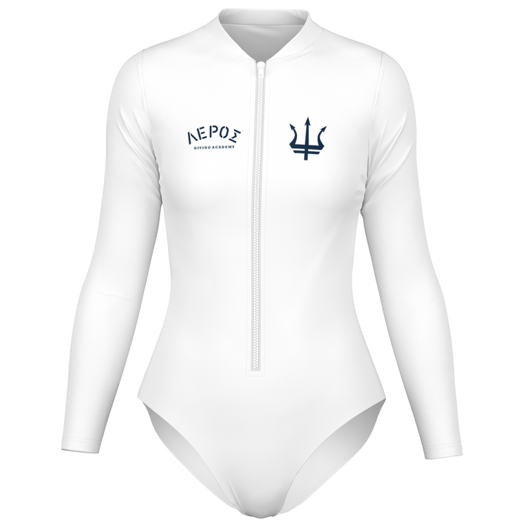 Leros Diving Academy 1991 Women's Long Sleeve Body Suit