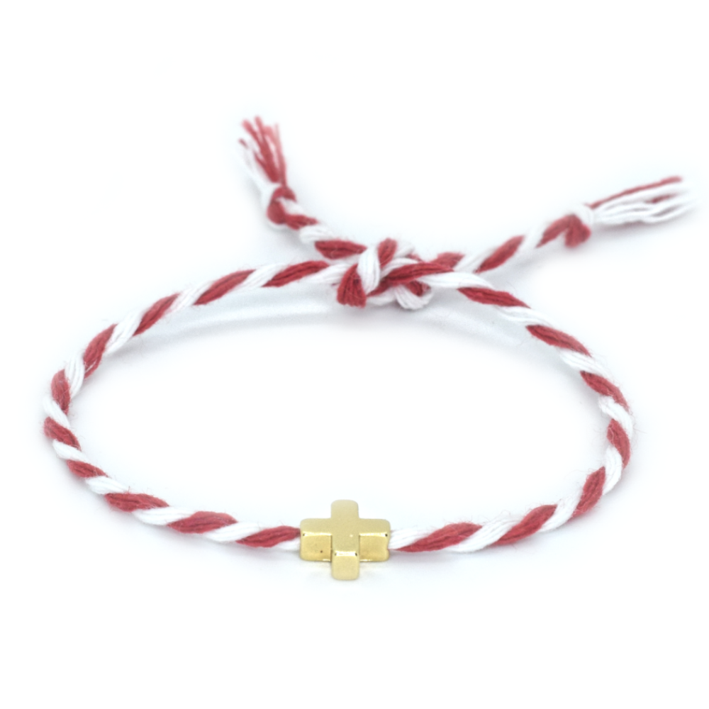 Marti Gold Cross Unisex Bracelet