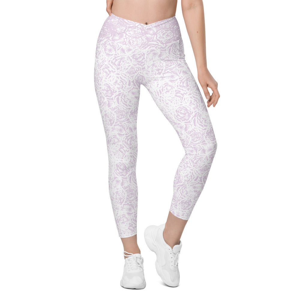 God's Louloudia Violet Crossover leggings with pockets