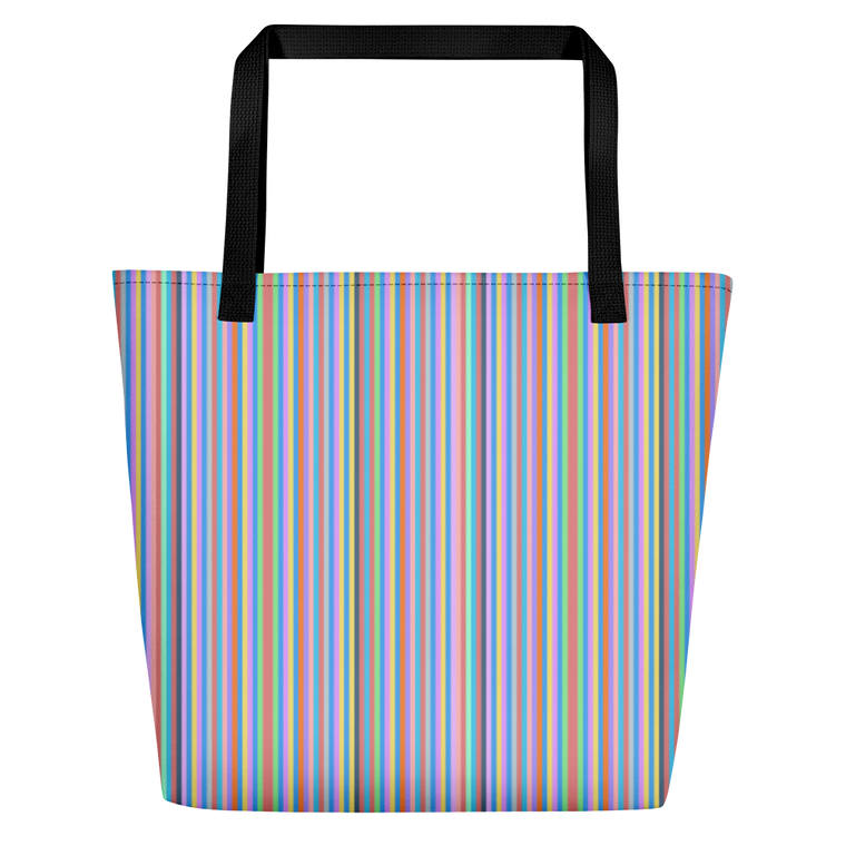 Karamela Striped Beach Bag