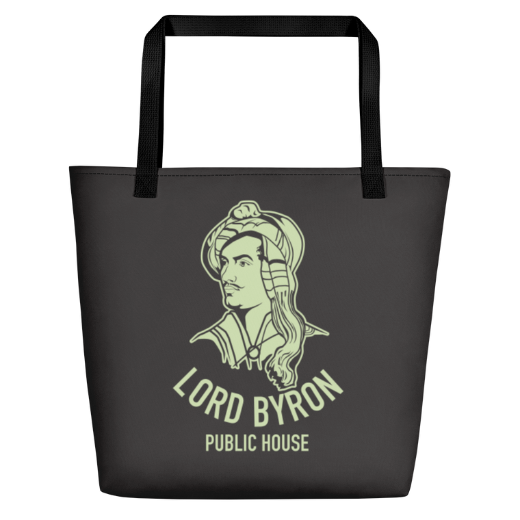 Lord Byron Black Tote Bag