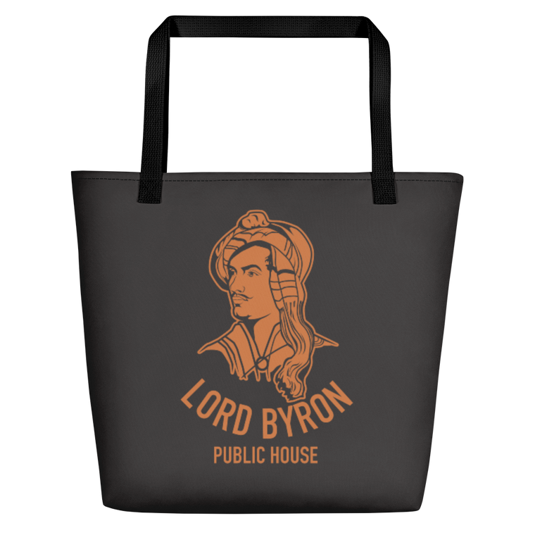 Lord Byron Orange And The Old  Black Tote Bag