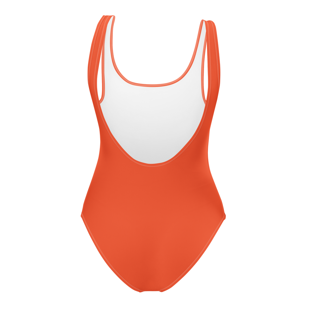 Leros Diving Academy Orange 1991 One-Piece Swimsuit