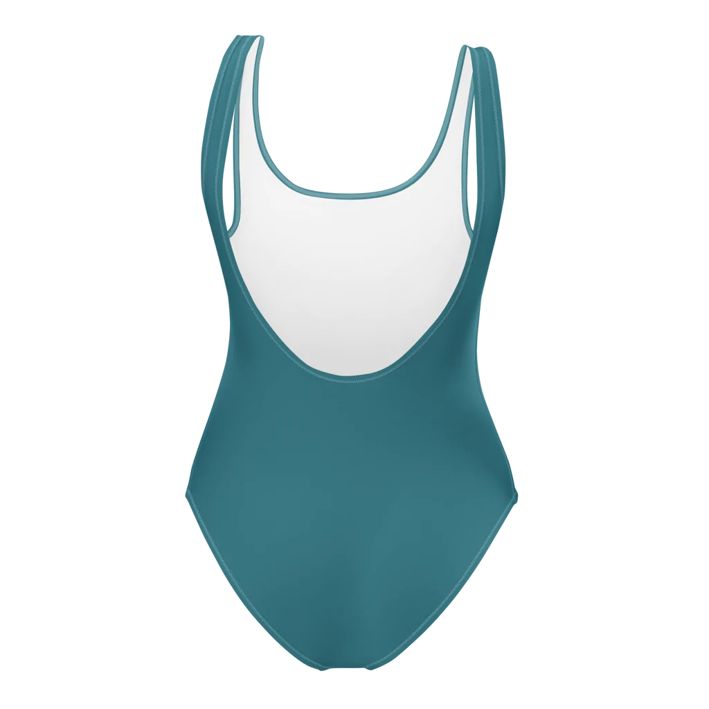 Leros Diving Academy 1991 Turquoise One-Piece Swimsuit