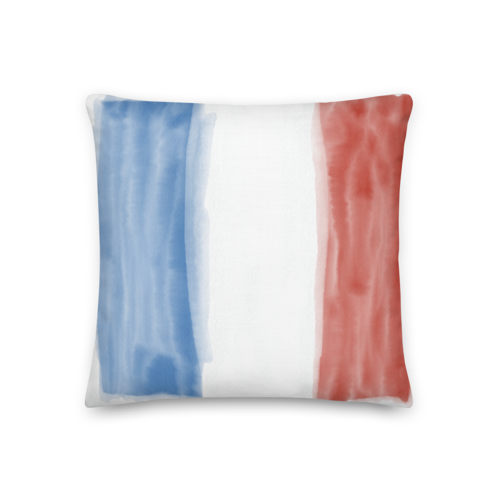 France Water-colour Premium Pillow