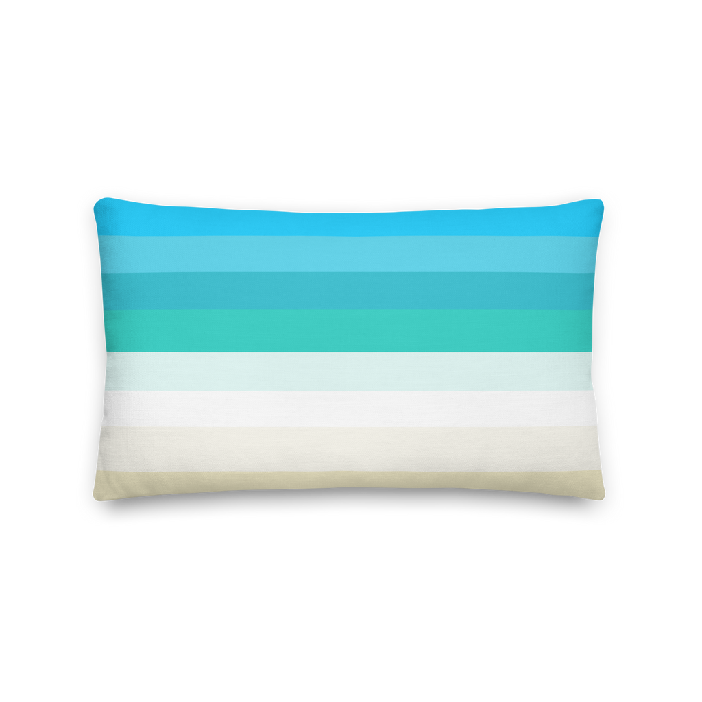 Lefkada Empty Beach Premium Pillow