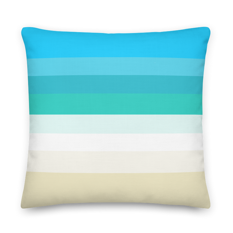 Lefkada Empty Beach Premium Pillow
