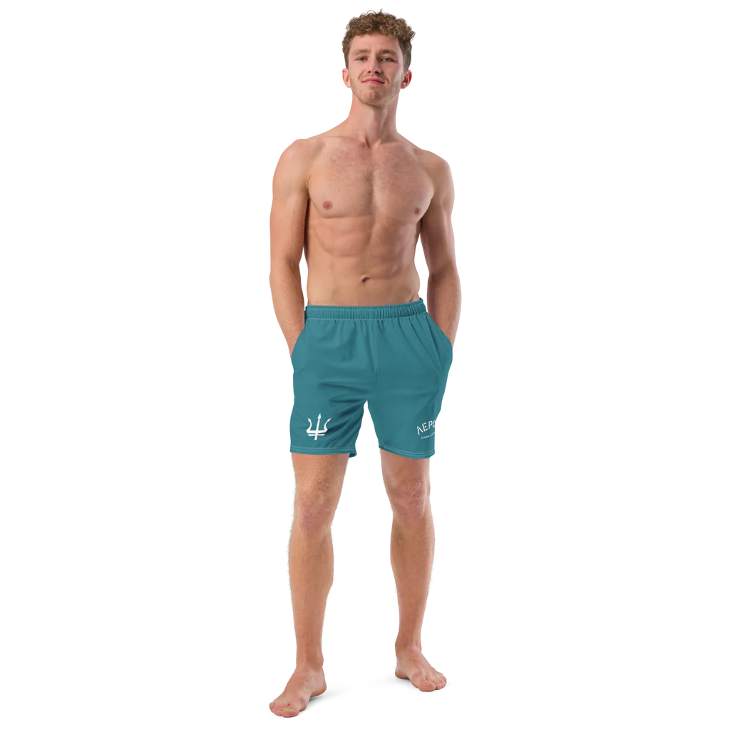 Leros Diving Academy 1991 Turquoise Men's swim trunks