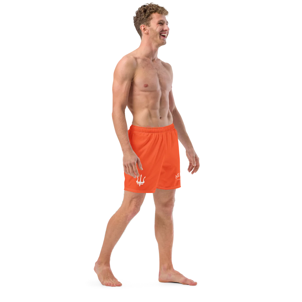 Leros Diving Academy 1991 Orange Men's swim trunks