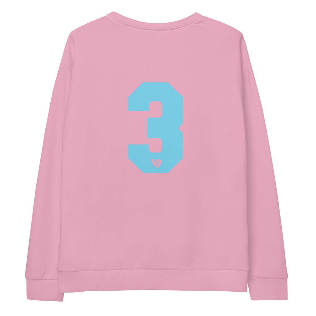 VOSRIO Athletic 80's Neon Pink Unisex Sweatshirt