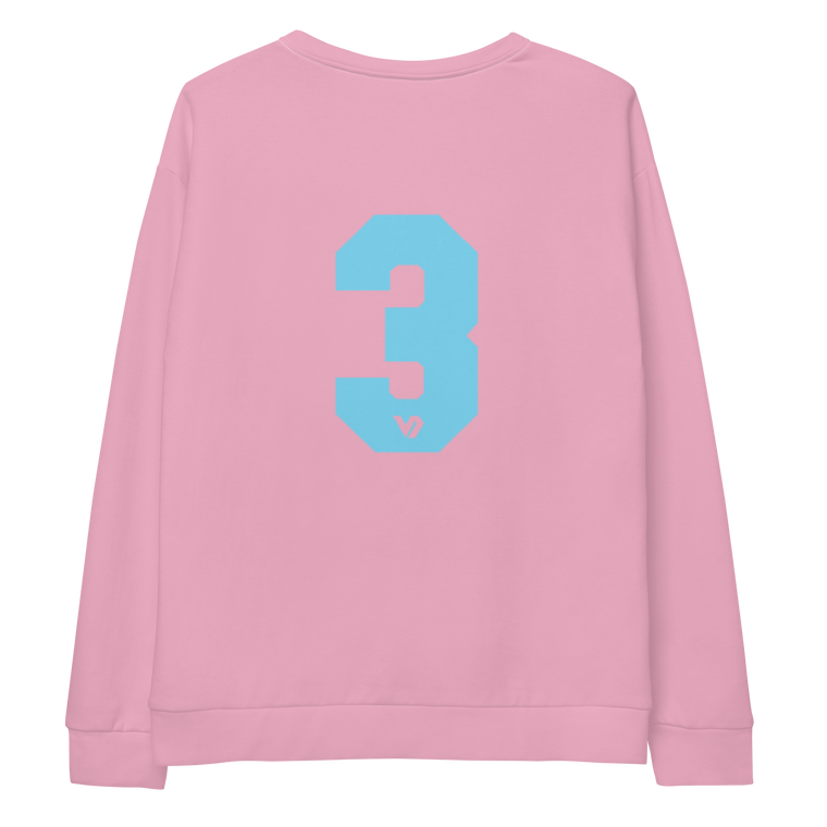 VOSRIO Athletic 80's Neon Pink Unisex Sweatshirt