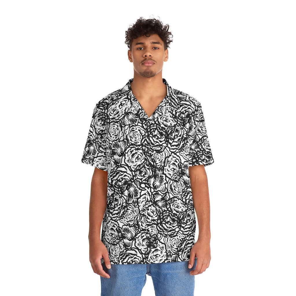 God's Louloudia Black Men's Hawaiian Shirt