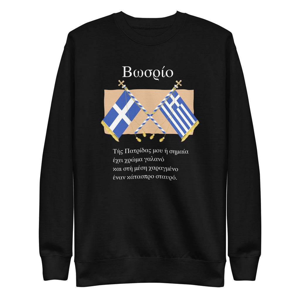 Back to Greek School My Flag Unisex Premium Sweatshirt