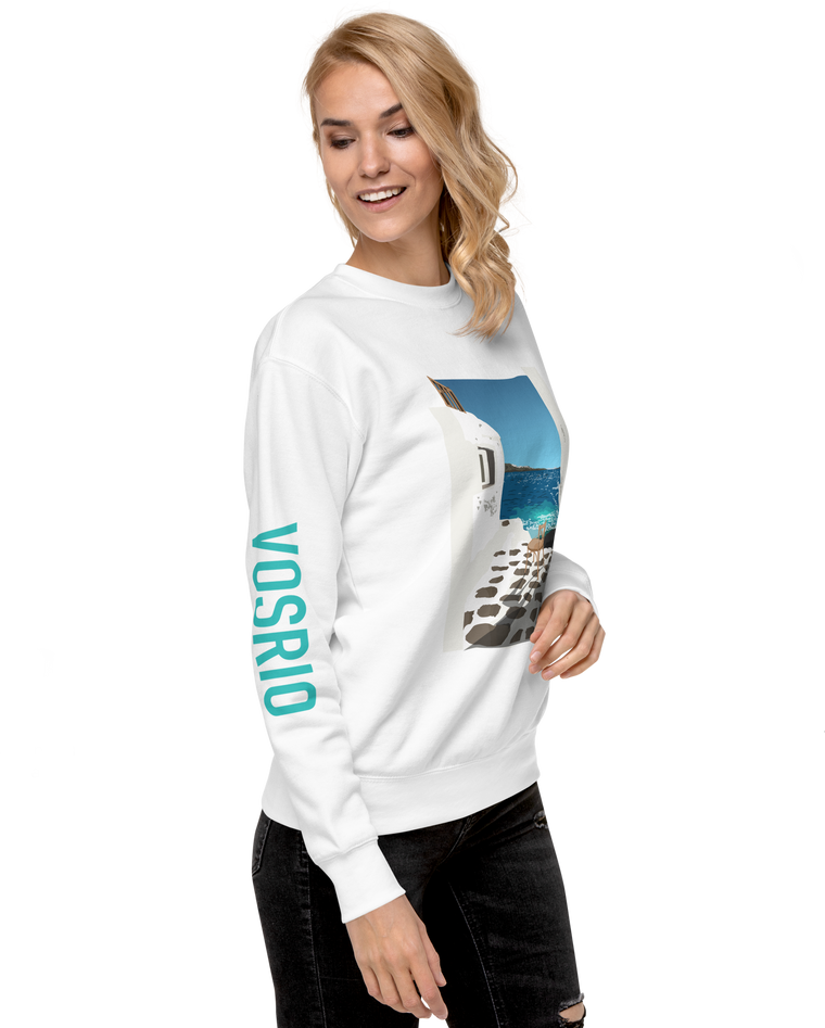 Mykonos Walk  Unisex Premium Sweatshirt