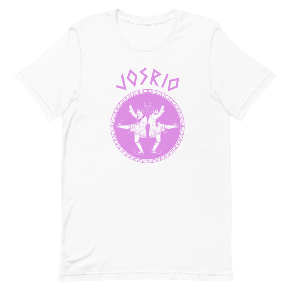 Monastiraki Pink Short-Sleeve Unisex T-Shirt